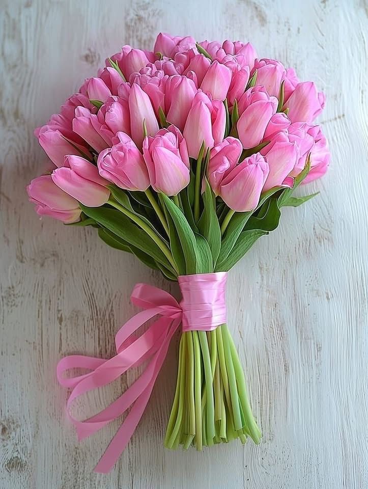 Pembe Lale Buketi